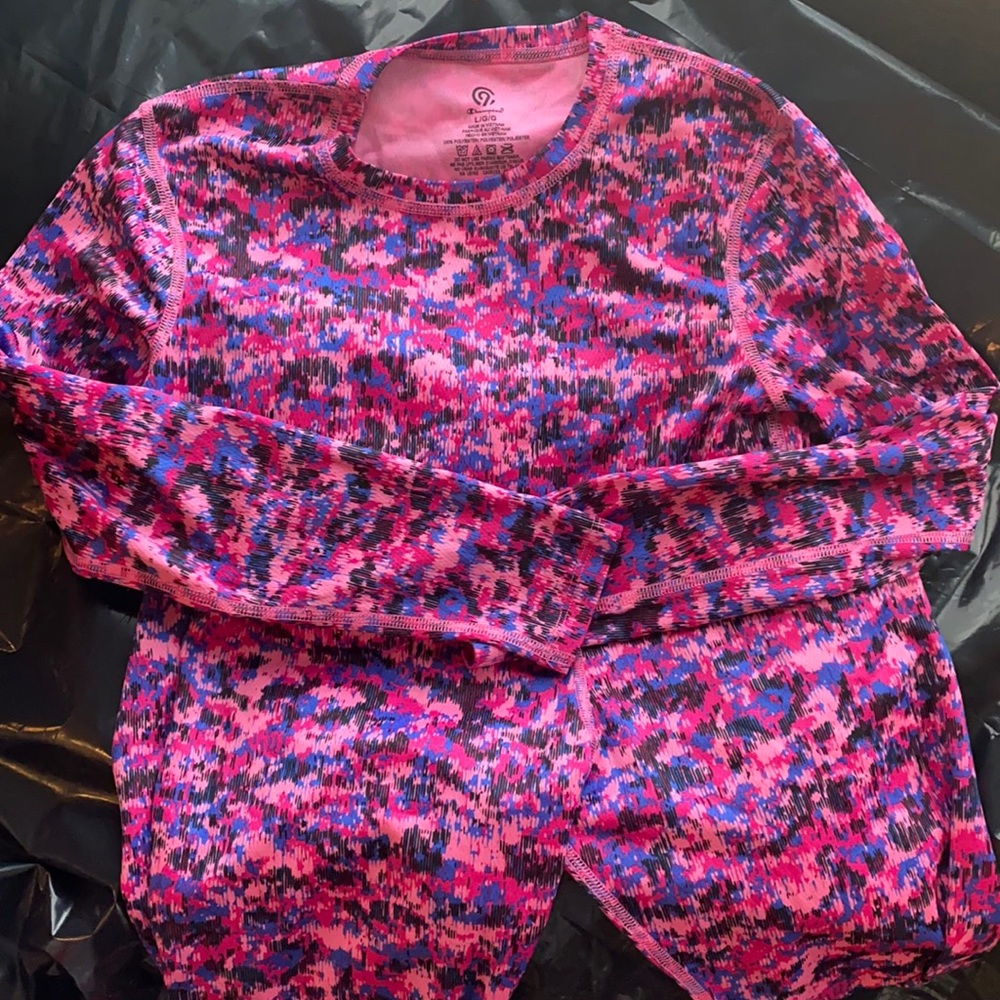 Pink Youth cold gear set Champion